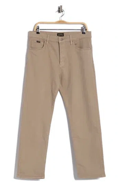 Hugo Boss Hugo Ogden Straight Leg Jeans In Brown
