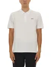Hugo Boss Collared Shirt With Short Sleeves In White