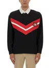Hugo Boss Hugo Polo Shirt With College Style Logo In Black
