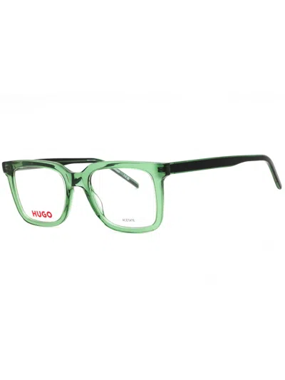 Hugo Boss Hugo Rectangular Men's Eyeglasses - Hg 1300 In Green