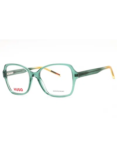 Hugo Boss Hugo Rectangular Women's Eyeglasses - Hg 1267 In Green