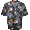 Hugo Boss Hugo Relaxed Short Sleeve Beach Shirt Green In Green
