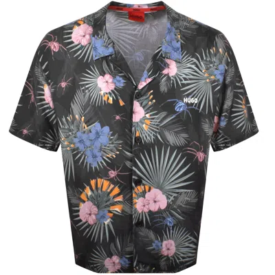 Hugo Boss Hugo Relaxed Short Sleeve Beach Shirt Green