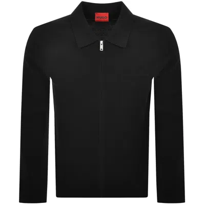 Hugo Boss Hugo San Jean Knit Polo Black