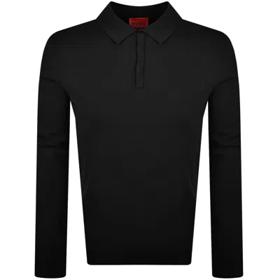 HUGO BOSS HUGO SAN PIPPO SLIM FIT POLO T SHIRT BLACK