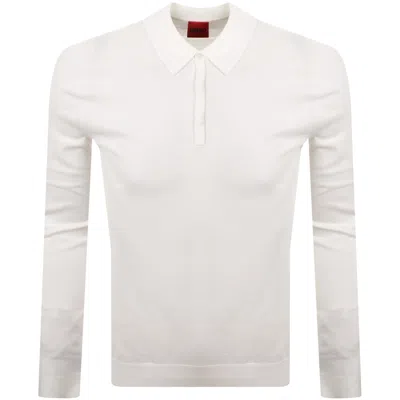 Hugo Boss Hugo San Pippo Slim Fit Polo T Shirt Cream In White