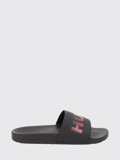 Hugo Boss Hugo Slipper Slipper With Logo In Black