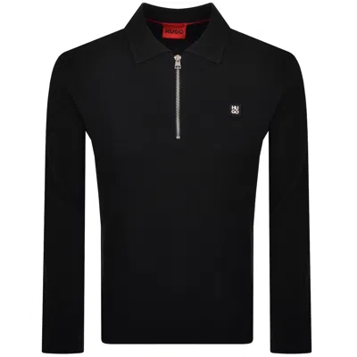 Hugo Boss Hugo Sastoro Knit Polo Jumper Black