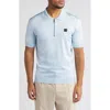 Hugo Boss Hugo Sayfong Quarter Zip Sweater Polo In Blue