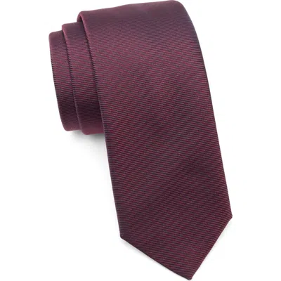 Hugo Boss Hugo Silk Blend Tie In Dark Pink