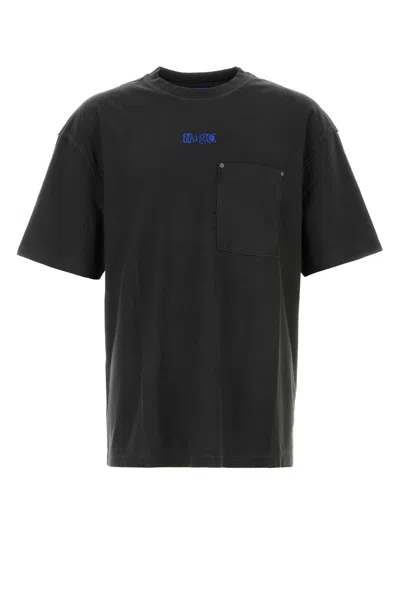 Hugo Boss Hugo Slate Cotton T Shirt In Gray