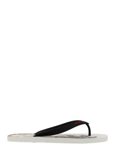 HUGO BOSS HUGO SLIDE SANDAL WITH PRINT