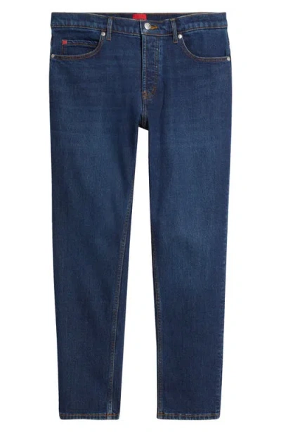Hugo Boss Hugo Slim Straight Leg Jeans In Dark Blue