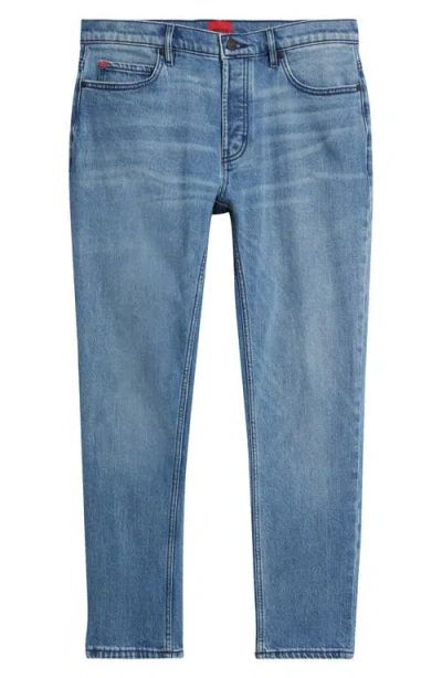 Hugo Boss Hugo Slim Straight Leg Jeans In Medium Blue