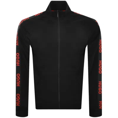 Hugo Boss Hugo Sporty Logo Zip Sweatshirt Black