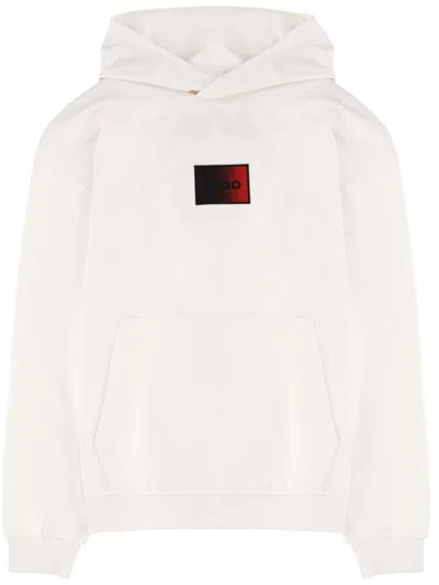 Hugo Boss Hugo Sweatshirt With Logo Patch In White