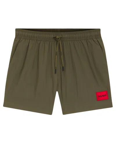 Hugo Boss Hugo Swimsuit With Logo In Green