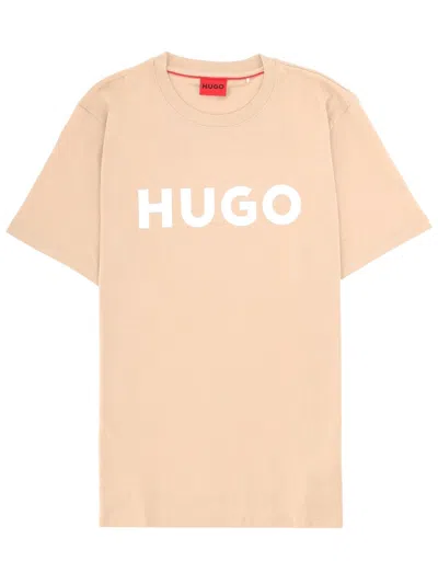 Hugo Boss Hugo T Shirt With Logo In Neutral