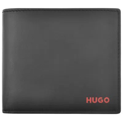 Hugo Boss Hugo Tibby Folding Leather Wallet Black