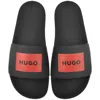 Hugo Boss Hugo Timein Sliders Black In Black