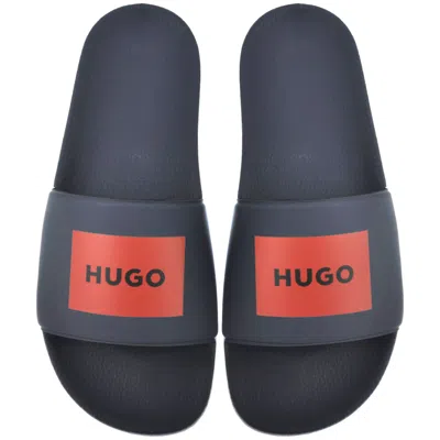 Hugo Boss Hugo Timein Sliders Open Blue