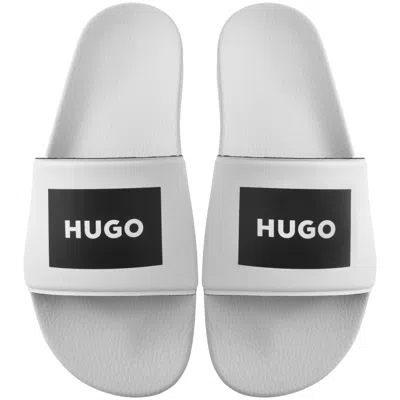 Hugo Boss Hugo Timein Sliders Open White In Multi