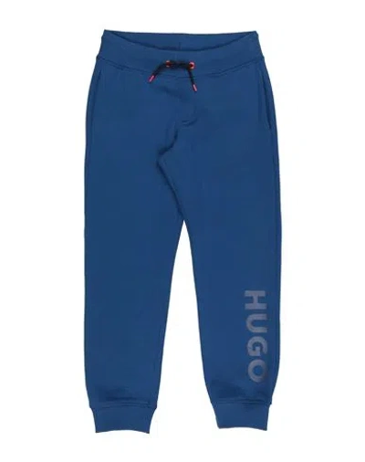 Hugo Boss Babies' Hugo Toddler Boy Pants Blue Size 6 Cotton, Polyester, Elastane