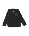 Hugo Boss Babies' Hugo Toddler Boy Sweatshirt Black Size 6 Cotton, Polyester, Elastane