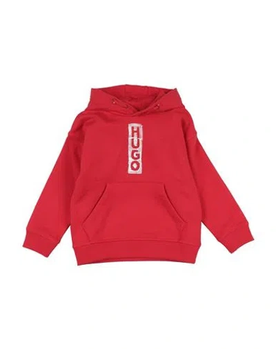 Hugo Boss Babies' Hugo Toddler Boy Sweatshirt Red Size 4 Cotton, Polyester