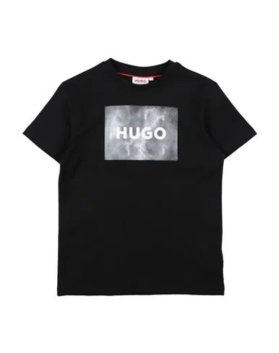 Hugo Boss Babies' Hugo Toddler Boy T-shirt Black Size 4 Cotton, Elastane