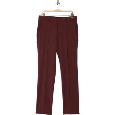 Hugo Boss Hugo Tom Straight Leg Pants In Burgundy