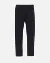 Hugo Boss Hugo Black Cotton Jogger Pant In Black