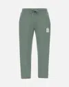 Hugo Boss Hugo Dilibero Sage Green Cotton Jogger Pant In Green