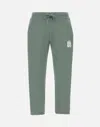 Hugo Boss Hugo Dilibero Sage Green Cotton Jogger Pant In Green
