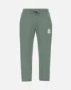 Hugo Boss Hugo Dilibero Sage Green Cotton Jogger Pant In Green