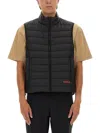 Hugo Boss Hugo Quilted Black Vest With High Collar In Black