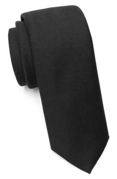 Hugo Boss Hugo Virgin Wool Tie In Black