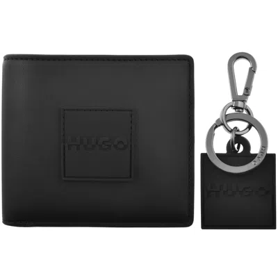 Hugo Boss Hugo Wallet And Keyring Gift Set Black