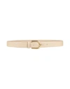Hugo Boss Hugo Woman Belt Beige Size 36 Cow Leather In Sand
