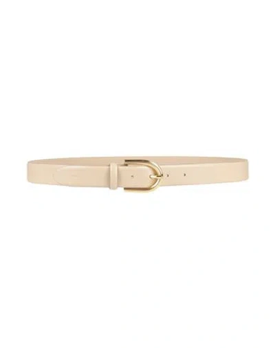 Hugo Boss Hugo Woman Belt Beige Size 36 Cow Leather In Sand