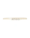 Hugo Boss Hugo Woman Belt Beige Size 36 Cow Leather In White
