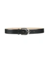 Hugo Boss Hugo Woman Belt Black Size 30 Cow Leather In Black