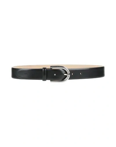 Hugo Boss Hugo Woman Belt Black Size 30 Cow Leather