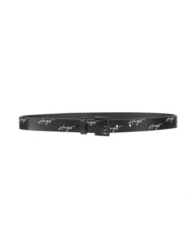 Hugo Boss Hugo Woman Belt Black Size 34 Cow Leather