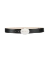 Hugo Boss Hugo Woman Belt Black Size 36 Cow Leather In Black