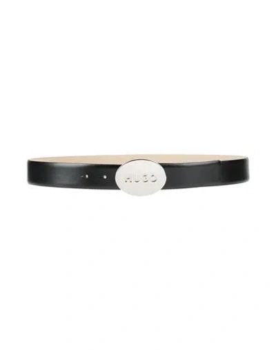 Hugo Boss Hugo Woman Belt Black Size 36 Cow Leather
