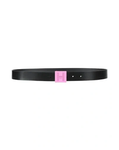 Hugo Boss Hugo Woman Belt Black Size 38 Cow Leather