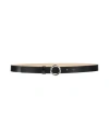 Hugo Boss Hugo Woman Belt Black Size 38 Cow Leather In Black