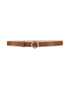 Hugo Boss Hugo Woman Belt Brown Size 36 Cow Leather