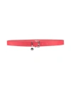 Hugo Boss Hugo Woman Belt Red Size 34 Cow Leather In Red